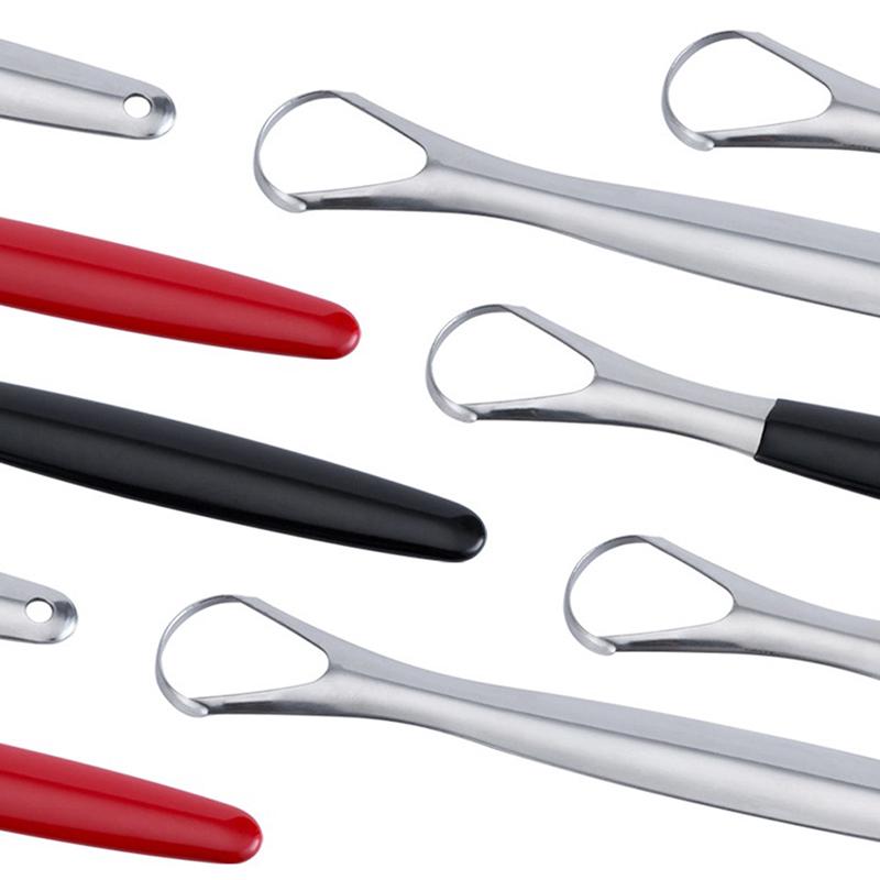 Скребок для языка из нержавеющей стали, средство для чистки языка, медицинская щетка для рта, многоразовая