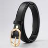 Minimalist Womens Pu Leather Belt With Alloy Pin Buckle For Casual And Office Wear