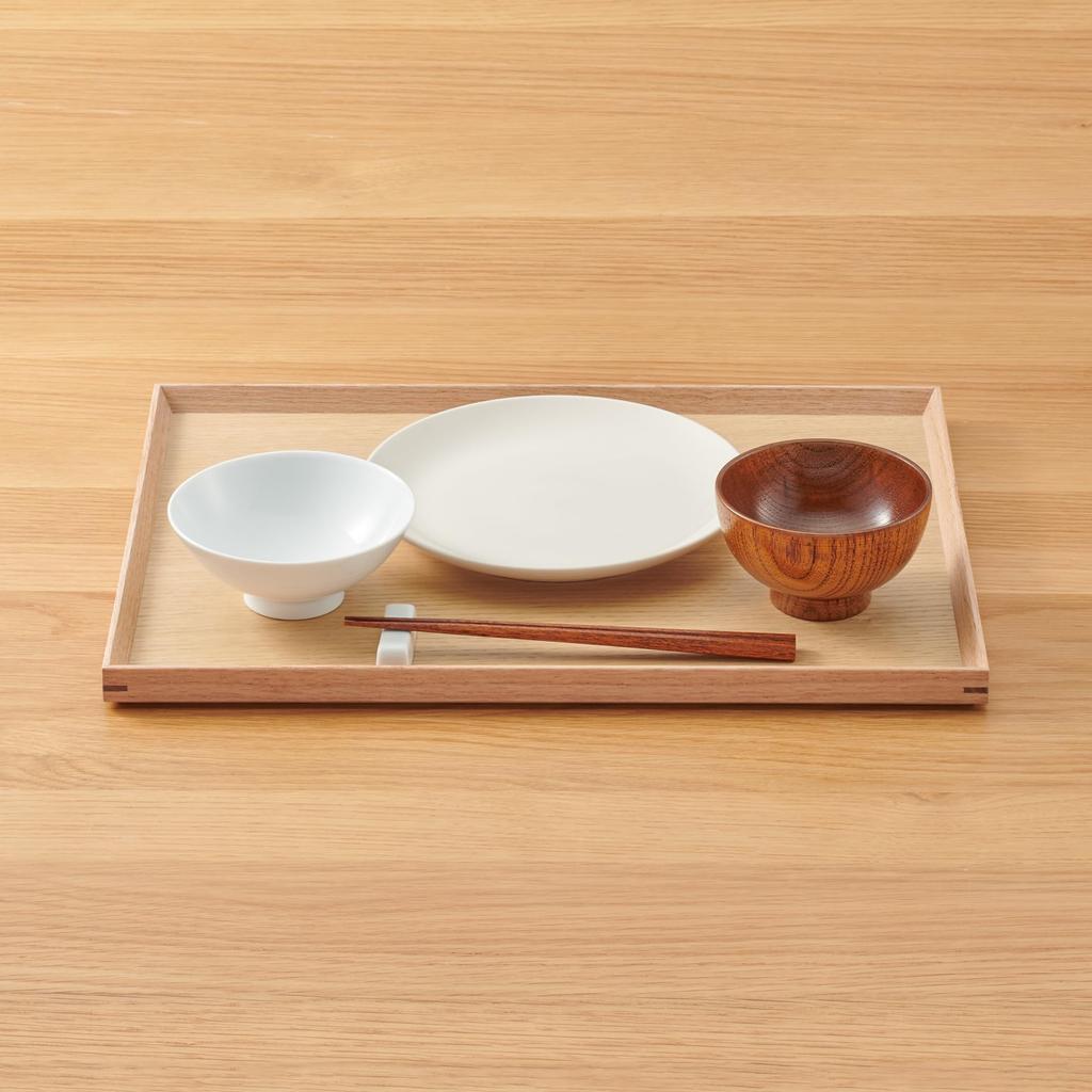 MUJI Wooden Square Tray Natural Approximately Width 40.5 x Depth 30.5 x Height 2cm MDC79A2S