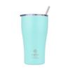 Miętowy Kubek Termiczny Ze Słomką 500 Ml Bermuda Green