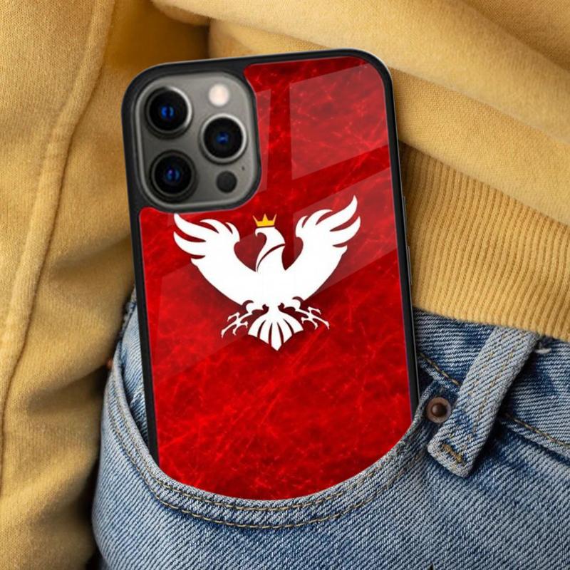 Мягкий чехол для телефона с флагом Польши для iPhone 17 Air 16e Pro max 15 Pro 13 14 Plus 11 12 MagSafe Магнитный Coque