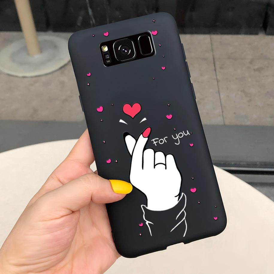Ударопрочный Чехол Для Samsung S8 Plus SM-G955F Чехол Цветной Ромашка Кактус Мягкий Матовый Чехол Для Телефона Для Samsung S8 S 8 S8+ G950F Capa