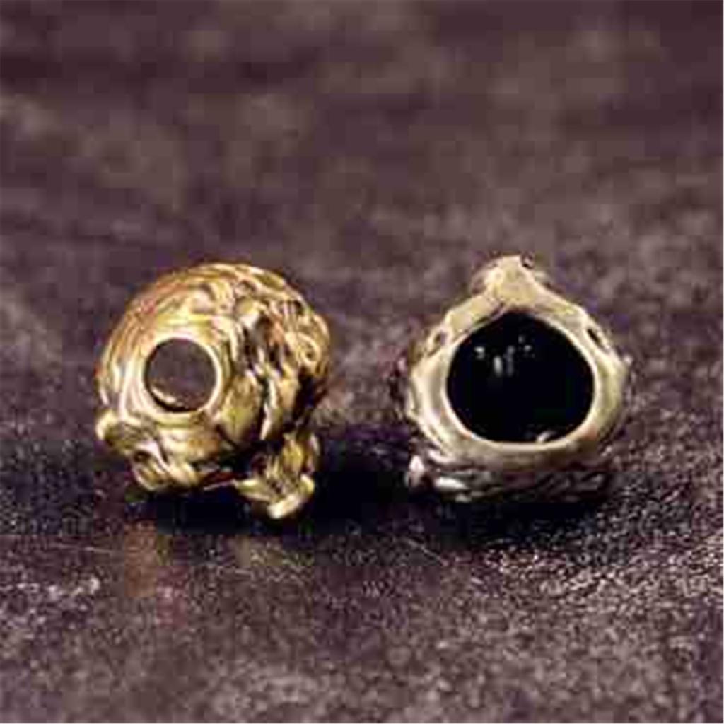 Brass Lion Head Keychain For Everyday Carry Durable Key Ring With Paracord Pendant Unisex Fashion Accessory For Outdoor Adventures