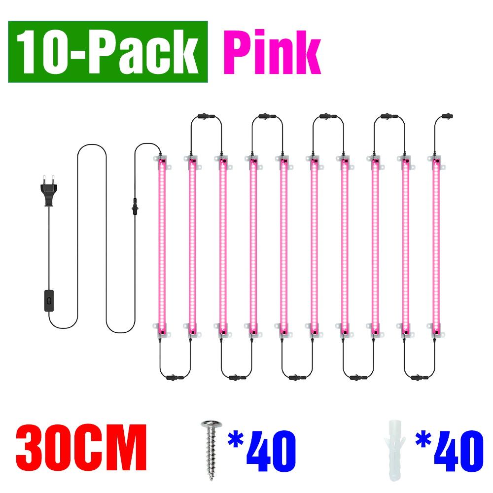 LED Plant Grow Lights Full Spectrum Indoor Hydroponics Seed Flower Vegetables Growth Box Cultivation Lamp EU plug 30/50CM AC220V