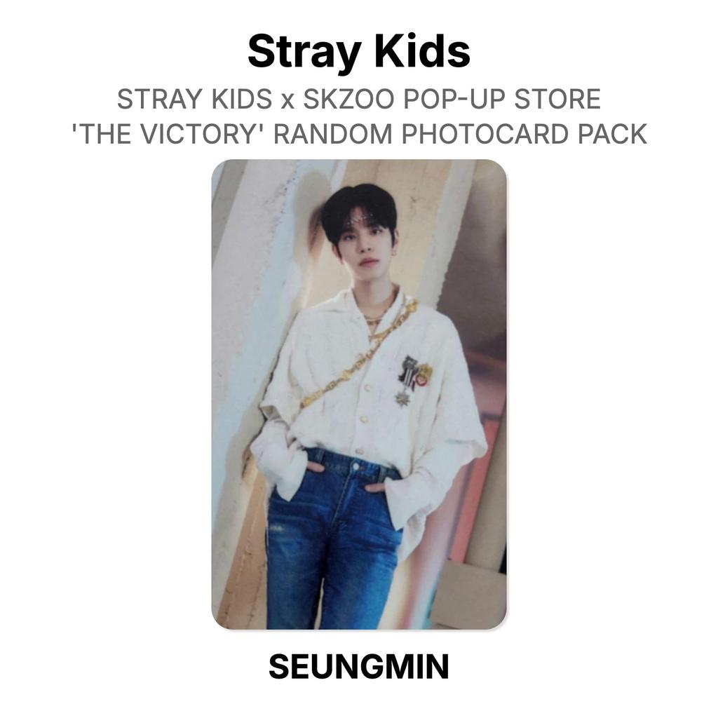 Stray Kids X SKZOO POP-UP STORE 'THE VICTORY' Случайный набор фотокарточек Официальная фотокарточка