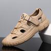 Sandals Men's 2025 New Summer Non-slip and Wear-resistant Mesh Hollow Hole Shoes Outdoor Driver Driving Wading Sandals