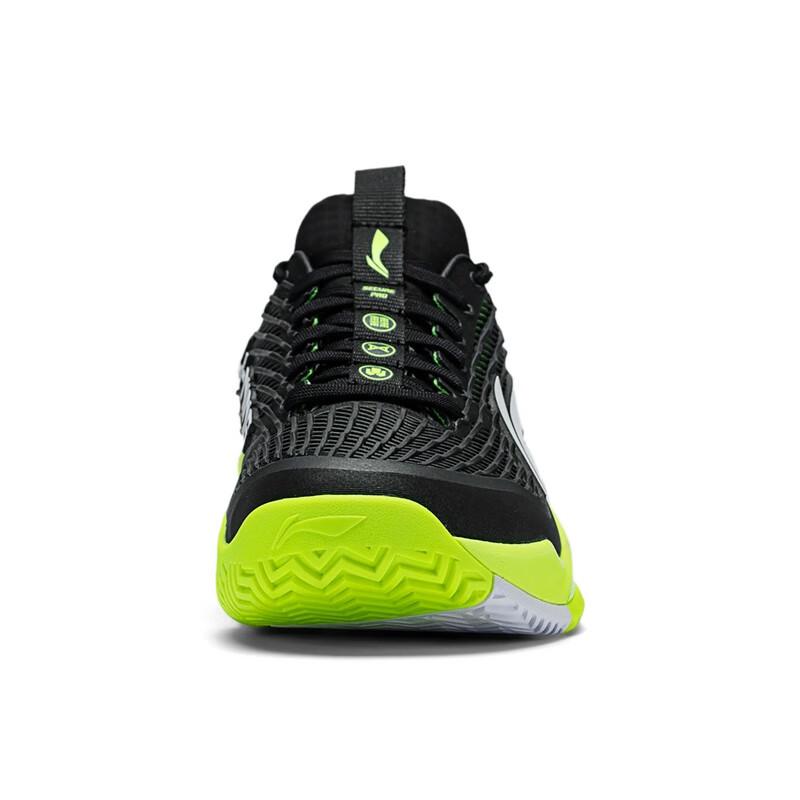 Li Ning Устойчивые к истиранию Поддержка Отскок Устойчивые к истиранию Поддержка Отскок Низкие Теннисные Туфли Унисекс Черный Зеленый ATAV003-3