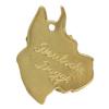 Great Dane I – Dog necklace in gift box, gold-plated pendant for dog fan | Art-Dog