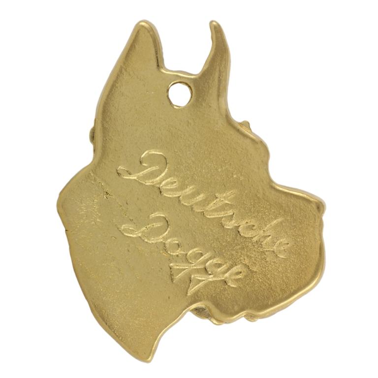 Great Dane I – Dog necklace in gift box, gold-plated pendant for dog fan | Art-Dog