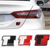 Metal Car T Sport Logo Trunk Body Badge Emblem Decals Sticker For 8-6 P-rado C-HR S-UPRA C-orolla Prius Y-ARiS Hilux C-amry R-AV4