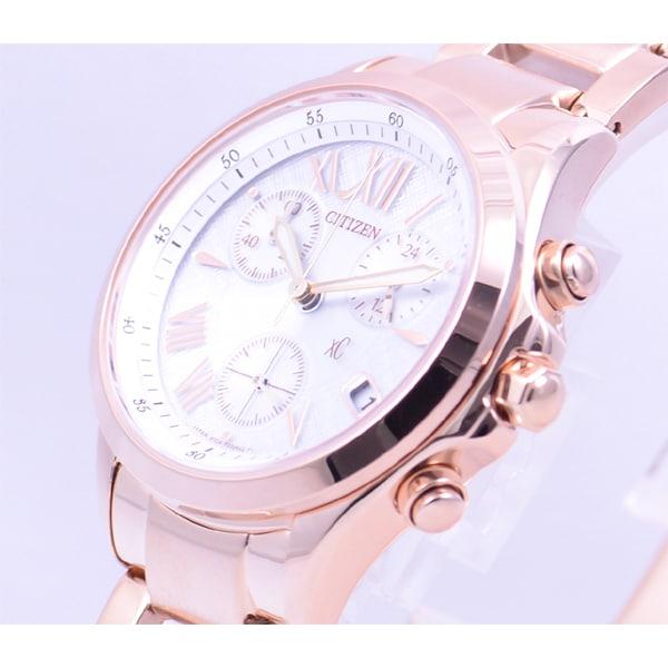 Citizen Женские FB1403-53A ( Часы xC Eco-Drive Хронограф) Круглые часы Золотые Многоосевые Аналоговые