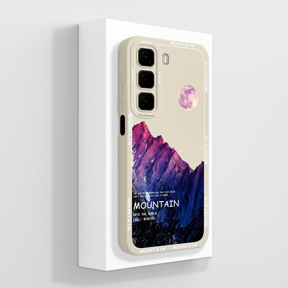 Чехол для infinix Hot 50 Pro Plus Эстетичный Стиль Чехол для infinix Hot50i Полная Защита Задняя Крышка Мягкий Жидкий Силикон Бампер