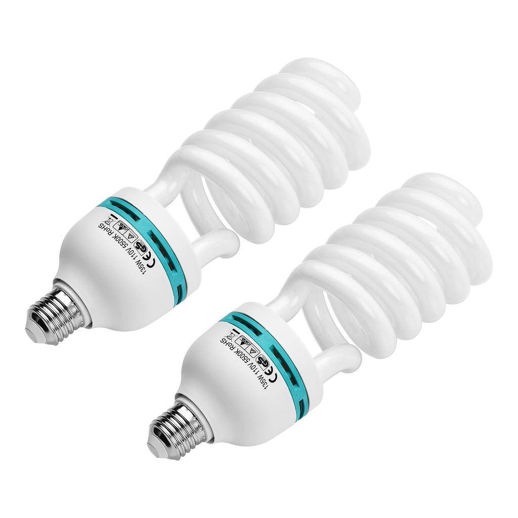 Spiral Fluorescent Light Bulb 135W 5500K Daylight E27 Socket 110V Energy Saving for Studio