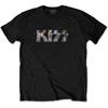 Men's KISS Logo (Diamante) Slim Fit T-shirt  Black
