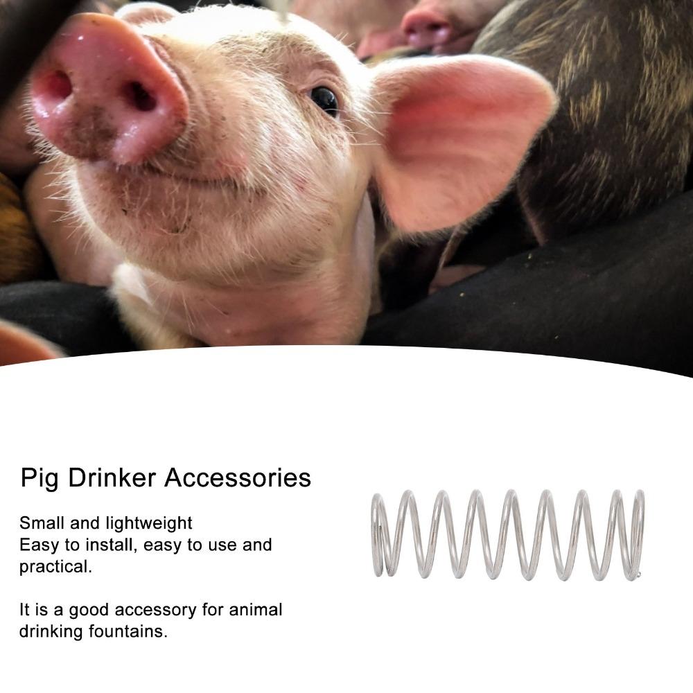 100Pcs Sturdy Pig Nipple Drinker Accessories Stainless Steel Drinker Parts Poultry Animal Feeding