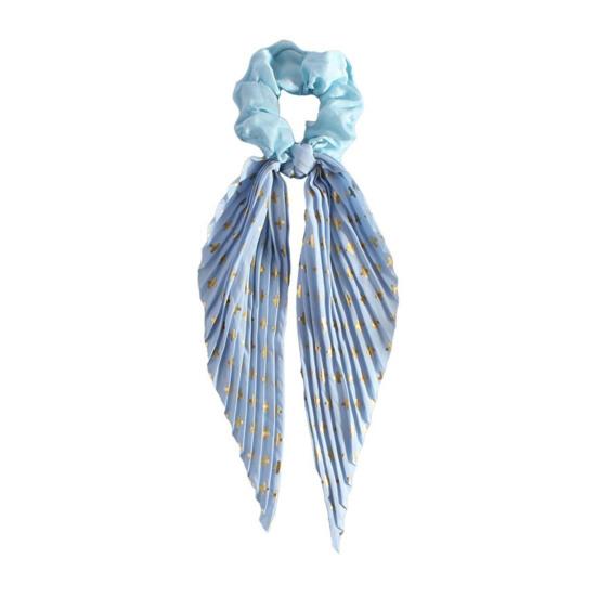 Лента для волос с бантом, декоративная плиссированная тканевая резинка для волос, укладка фиксированных волос, без плавающего кольца для волос, модные аксессуары для волос