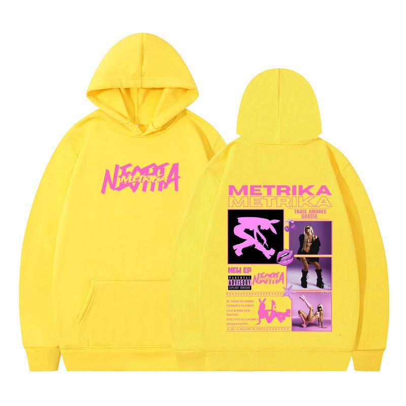Singer Metrika Album Tour Hoodie Men Women Aesthetic Trendy Pullover Long-sleeved Casual Harajuku Tracksuit