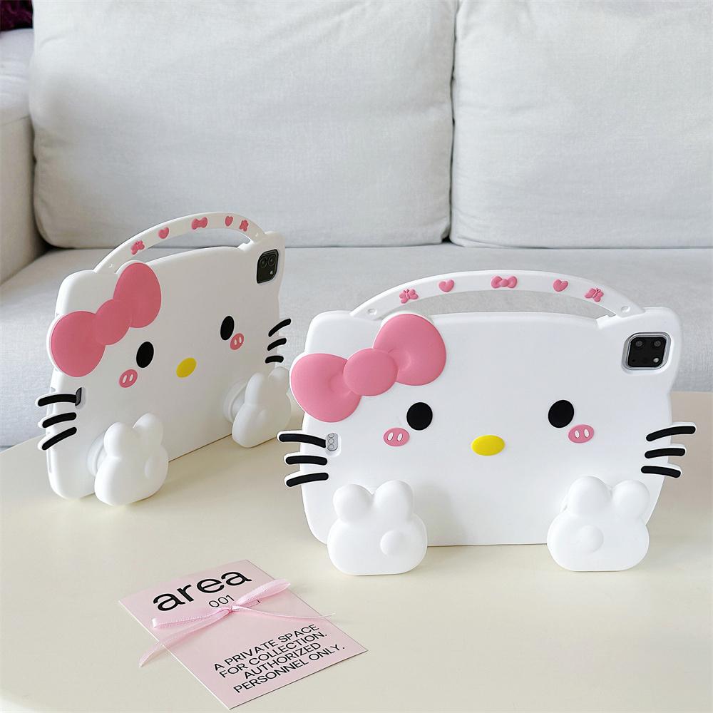 Милый 3D Мультяшный Чехол-Подставка Hello Kitty для Детского Планшета Honor Pad X9A X8A X9 Pro 11 11.5 дюймов Силиконовый Защитный Чехол для Планшета