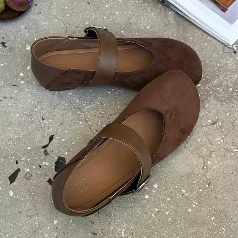 Ретро универсальные туфли Мэри Джейн на плоской подошве с неглубоким вырезом, новые удобные балетки на одной педали