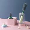 Щетка для бутылочки соски, щетка для чистки бутылочек с молоком, силиконовая щетка для чашек, инструмент для чистки