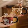 Tom and Jerry Large Ceramic Mug with Spoon - Cute Student Breakfast Cup, Great Birthday Gift