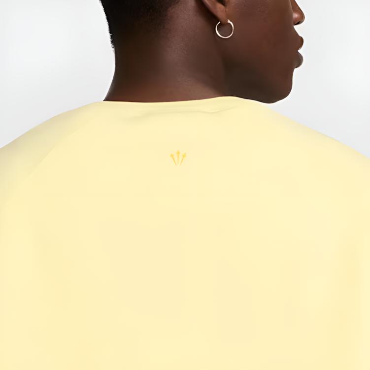 Nike Nocta Tech Fleece Удобный пуловер с круглым вырезом и длинными рукавами, унисекс толстовка FD8458-821