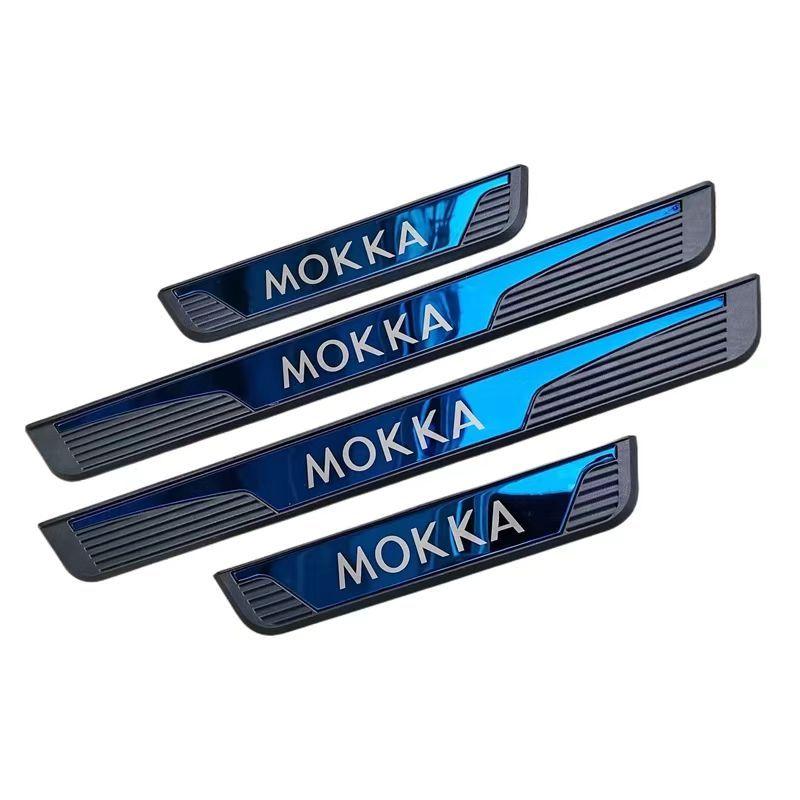 Для Opel Mokka B Mokka Electric GS 2025 2024 Аксессуары Нержавеющая сталь Накладки на пороги автомобиля Защитные накладки Декоративные накладки Стайлинг