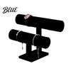 Decorative Jewelry Rack Double-Tier Bracelet Stand Watch Display Horizontal Desktop
