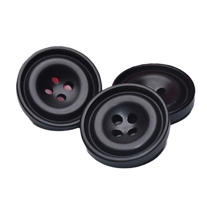 10 шт. черные круглые пуговицы для мужских и женских костюмов высокого класса, пуговицы для пальто, пуговицы для одежды, куртки, шерстяные пуговицы