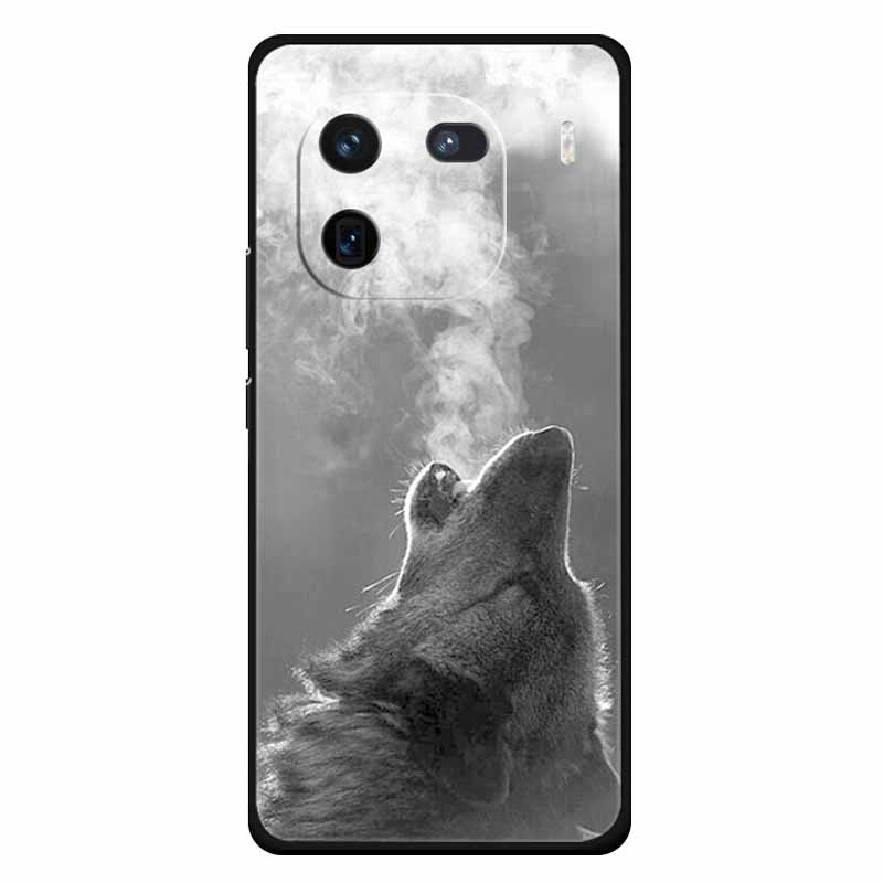 Чехол для Vivo Iqoo 12 Мягкий силикон Милый Кот Лев Печатные Чехлы для Vivo iQOO 12 Pro Чехлы Роскошные Защитные Сумки Iqoo12