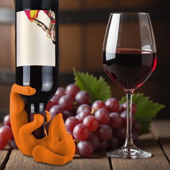 Держатель для винной бутылки Такса PLA Фигурка собаки Подставка-органайзер для пивных бутылок