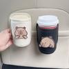 PU Leather Car Beverage Rack Panda Cup Stand Portable Car Cup Holder  Car Interior Accessories