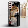 Чехол из стекла Tiger Animal для Samsung Galaxy S22 S20 FE S21 Plus, чехол для телефона S10 5G S9 Note 20 Ultra 10 Lite Shell