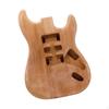 Unfinished Electric Guitar Body, Wood Blank Barrel, DIY Project for Luthiers