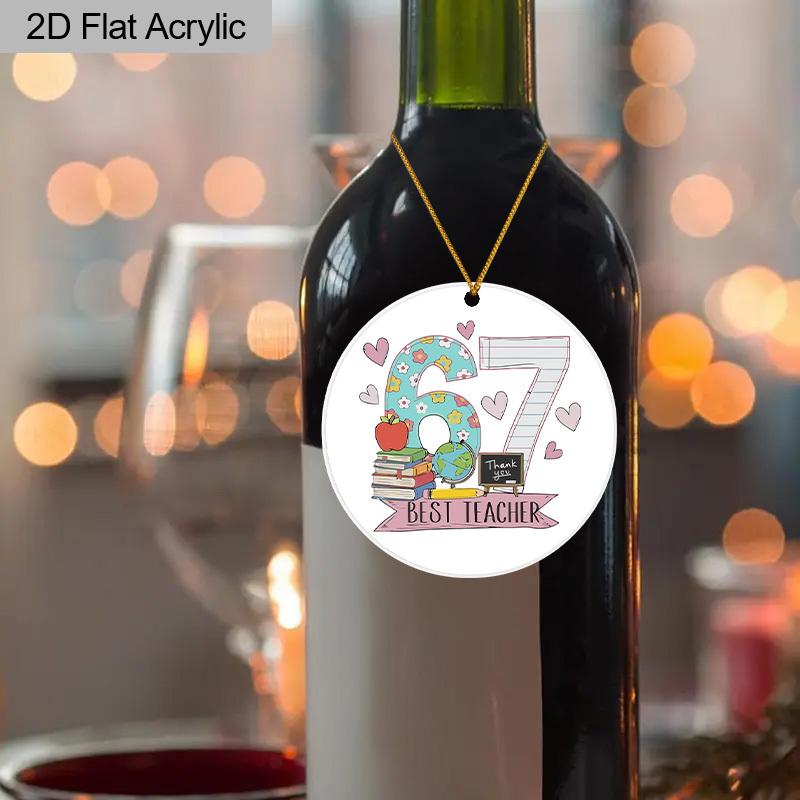 Six Seven Christmas Ornament, Teacher Six Seven Ornaments, 67 Meme Ornament, Gifts for Teacher From Student, Funny Teen Gift, 67 Meme Gift