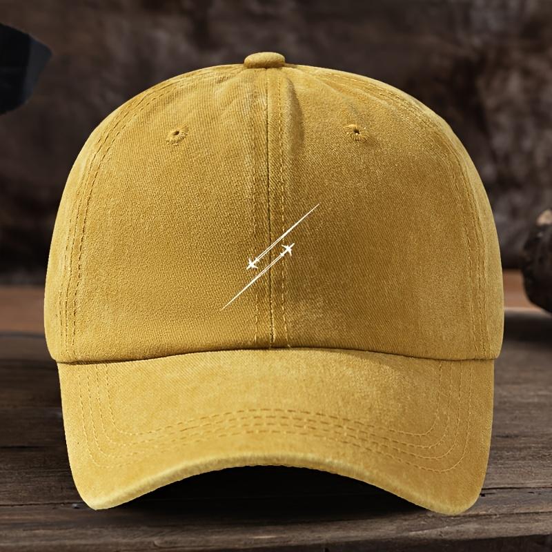 Adjustable Duckbill Baseball Cap with Airplane Print Lightweight Unisex Hat Suitable for Outdoor AviationThemed Washable Du