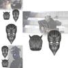 Аутентичная латексная маска на Хэллоуин для костюма жуткого персонажа, вдохновленного Ghost B.c