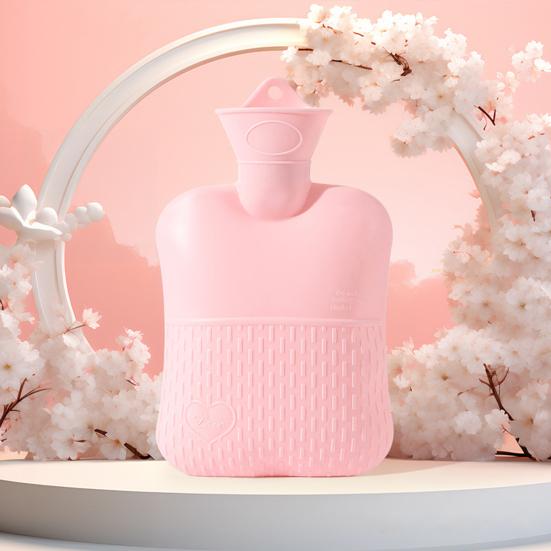 1000ML PVC Hot Water Bottle Leak-proof Hot Cold Compress Hot Water Bag