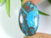 49Cts. AA++ Natural Azurite Crystal Oval Cabochon Loose Gemstone 21X36X06 MM SK-609