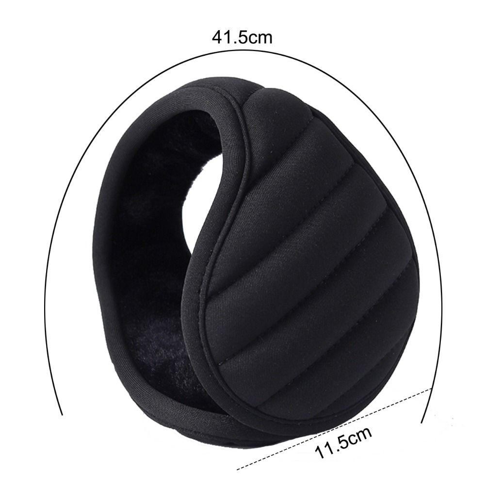 Thick Plush Lined Winter Earmuffs Soft Windproof Ear Covers Portable Plush Earmuffs Outdoor Use