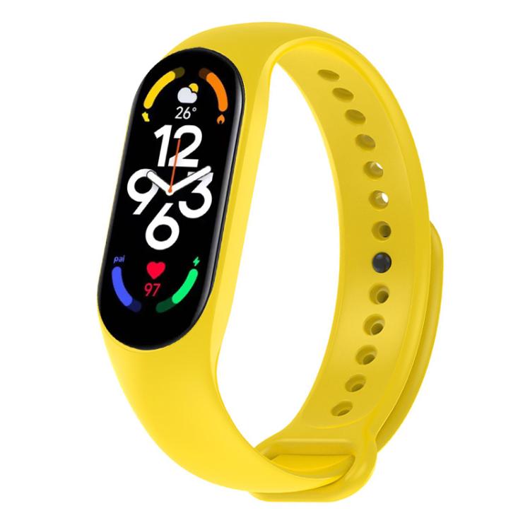 Solid Color Integrated‑Cover Silicone Watch Band for Xiaomi Smart Band 10 9 8, Replacement Strap, Strap Only