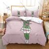 Cute Scared Teen Graphic Kanna Kizuchi Your Turn to Die Psychological Horror Game Bedding Set Duvet Cover With 2 Pillowcases