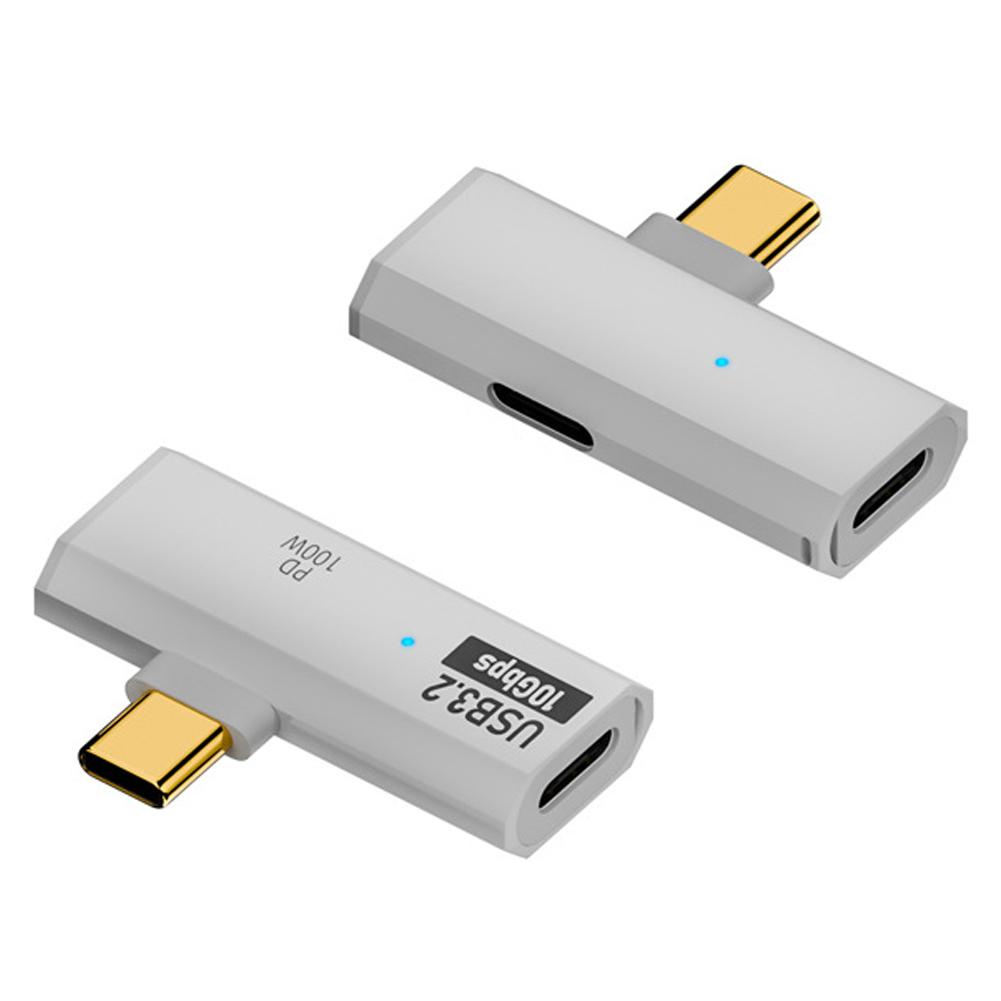2-в-1 USB-C 3.2 OTG разветвитель PD 100 Вт Адаптер быстрой зарядки USB C Зарядное устройство для телефона Планшета Macbook Жесткого диска Наушников