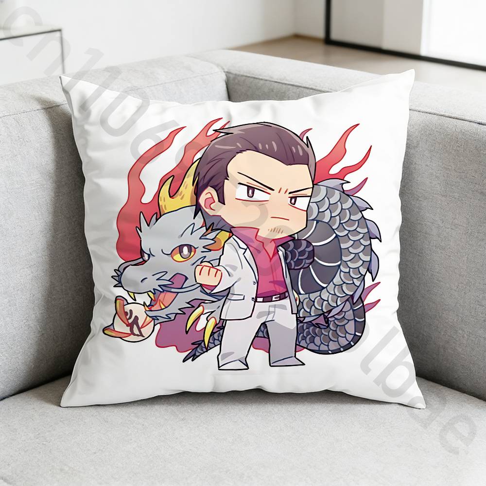 Game YYakuza Kazuma Pillow Case Pillow Case Living Room Sofa Cushion Cover Suitable For Home Bedroom Room Decoration
