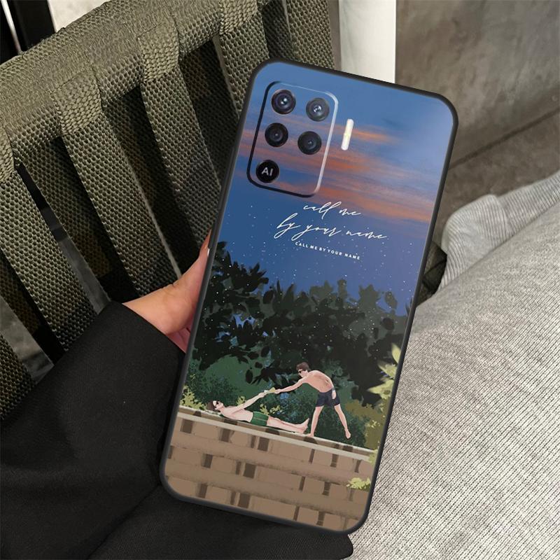 Чехол 'Назови меня своим именем' для Oppo A78 A98 A80 A40 A60 A18 A38 A58 A15 A17 A77 A74 A94 A54 A57S A16 A76 A96