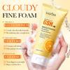 SADOER Glutathione VC Brightening Facial Cleanser 100g - Vitamin C & Niacinamide Deep Cleansing Face Wash for Oil Control, Pores & Radiant Skin