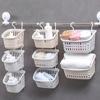 Hangable Bathroom with Hooks Bathroom Sundry Storage Basket