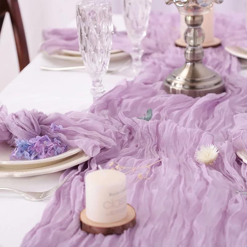 10 шт. марлевая дорожка для стола в деревенском стиле для свадебного декора, арки, драпировки, свадебного детского душа, дня рождения, праздника, вечеринки, праздника