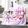 Huntrax Future Pop Stars Flannel Blanket Super Soft Warm Cozy Blanket For Sofa Bed Office Travel Allseason Home Decor Gift