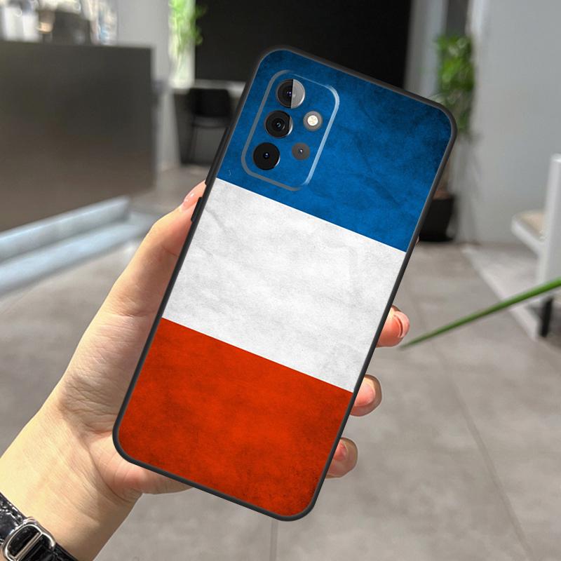 France Flag Case For Samsung Galaxy A32 A12 A22 A52 A35 A26 A16 A05 A55 A15 A54 A34 A14 A56 A36 A13 A53